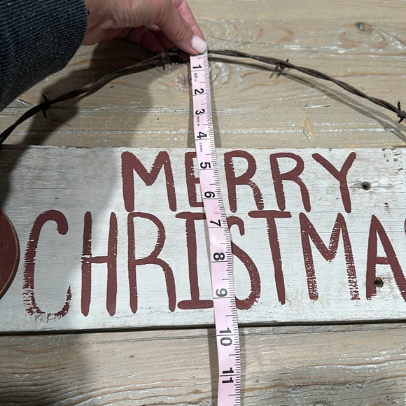 Rustic Merry Christmas Wood Sign - Picture 12 of 13